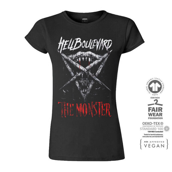 Hell Boulevard - Girls-Shirt "The Monster" M