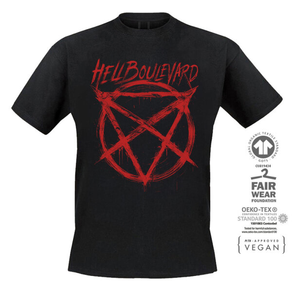 Hell Boulevard - T-Shirt "New Logo" (red) XXL