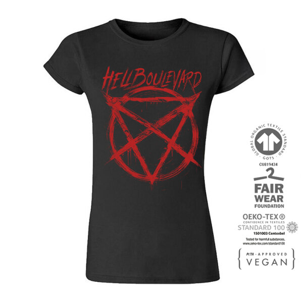 Hell Boulevard - Ladies-Shirt "New Logo" (red) XL